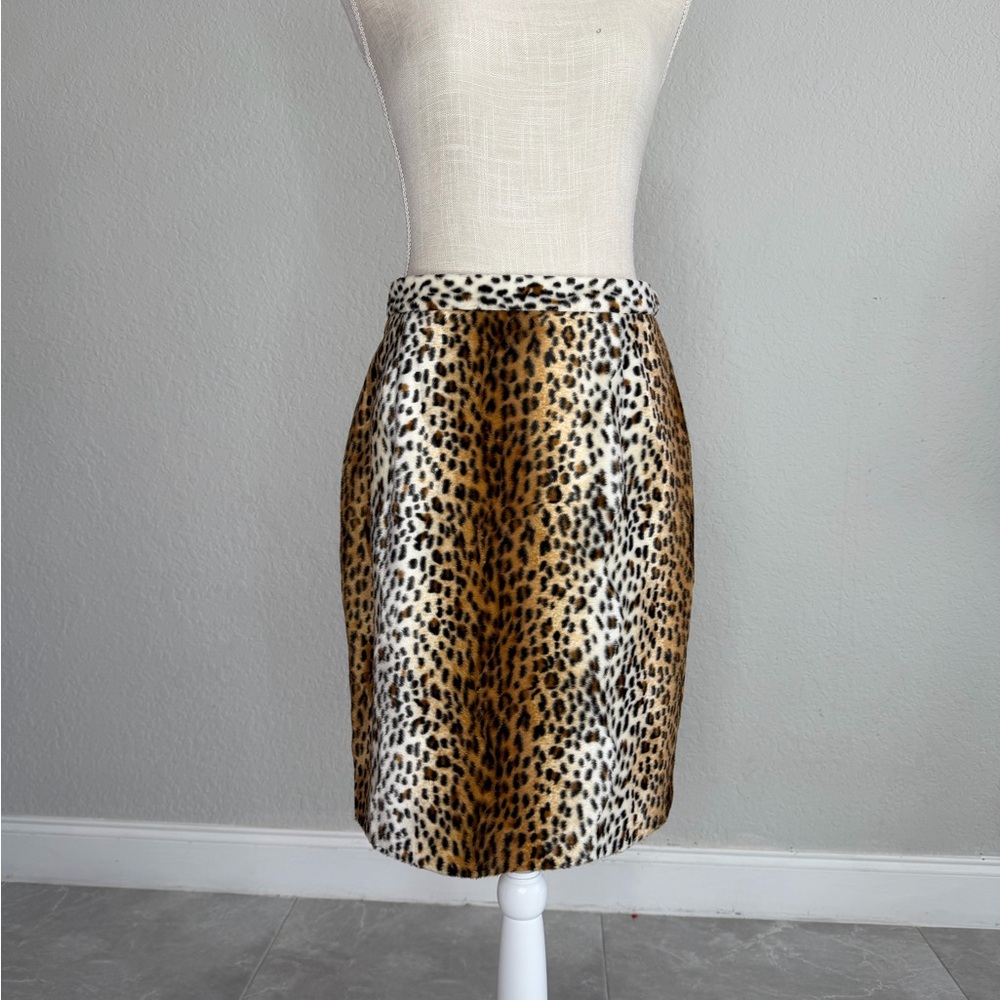 Vintage 80s/90s Leopard Print Skirt